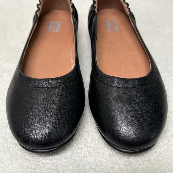 Fitflop Black Leather Allegro Ballerina Flat Size 5 - Picture 7 of 13